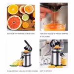 ⁦عصّارة حمضيات كهربائية Sonifer SF-5523 — قدرة ‎300 واط / هيكل ستانلس ستيل⁩ - الصورة ⁦6⁩