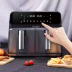 ⁦قلاية هوائية مزدوجة Sonifer SF-1038 — ‎8 لتر (2 × 4 لتر) – شاشة LED رقمية⁩ - الصورة ⁦2⁩