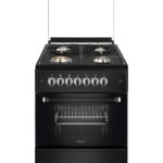 فرن غاز 4 رؤوس نحاس (واحد تيربو) – لون أسودGEN-60B