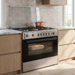 ⁦فرن غاز جنتكس 60×90 GX515-C-X PREMIUM – 5 رؤوس نحاسية – جرة خارجية – ستانلس ستيل⁩ - الصورة ⁦2⁩