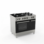 فرن غاز جنتكس GX-508-X-G 60×90 – سطح زجاجي – 5 رؤوس – جرة داخلية