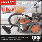 ⁦مكنسة كهربائية سوكاني Sokany - سعة 3 ليتر| SK-3388⁩ - الصورة ⁦2⁩