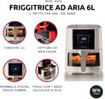 ⁦قلاية هوائية Ariete Airy Fryer 6L – 8 برامج – شاشة رقمية لمس – 1300 واط⁩ - الصورة ⁦4⁩