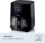 ⁦قلاية هوائية Ariete Airy Fryer 6L – 8 برامج – شاشة رقمية لمس – 1300 واط⁩ - الصورة ⁦7⁩