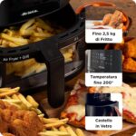 ⁦قلاية هوائية Ariete Airy Fryer 6L – 8 برامج – شاشة رقمية لمس – 1300 واط⁩ - الصورة ⁦6⁩