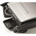 ⁦شواية كينوود - ستانلس ستيل - قابلة للفتح 180 درجة للإستخدام كشواية أطعمة - استطاعة 2000 واط | HGM 31.000 SI⁩ - الصورة ⁦2⁩