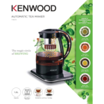 ⁦ابريق شاي كهربائي كينوود زجاج- تحكم لمس -|يعمل على مبدأ تدوير الشاي من قاعدة الإبريق إلى الفلتر عبر قبضة الإبريق-يصنع الشاي الإخضر خلال 2.5 دقيقة و الشاي الاحمر خلال 3 |TMG70.000CL⁩ - الصورة ⁦2⁩