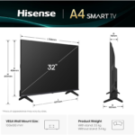 ⁦شاشة هايسنس (Hisense) الذكية 32 بوصة  | 32A4Q⁩ - الصورة ⁦7⁩