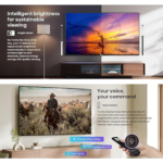 ⁦شاشة هايسنس (Hisense) 55بوصة Smart TV-دقة 4K UHD-صوت محيطي أكثر واقية-DTS:X  game mode plus  -  Dolby Vision - تقنية عرض HDR -نظامVIDAA - رسيفر داخلي | 55Q61Q⁩ - الصورة ⁦3⁩