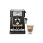 ماكينة قهوة ديلونغي Delonghi اسبريسو و كابوتشينو- إمكانية استعمال بن الاسبريسو المطحون أو الأقراص الجاهزة |EC260BK