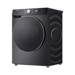 ⁦غسالة ملابس Hisense تحميل أمامي 12 كغ إنفرتر 1400 دورة مع WiFi – موديل WF5S1245BB لون Charcoal Black⁩ - الصورة ⁦3⁩