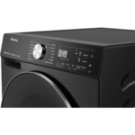 ⁦غسالة ملابس Hisense تحميل أمامي 12 كغ إنفرتر 1400 دورة مع WiFi – موديل WF5S1245BB لون Charcoal Black⁩ - الصورة ⁦6⁩