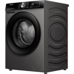 ⁦غسالة مع نشافة Hisense تحميل أمامي 10.5 كغ غسيل / 6 كغ تجفيف إنفرتر 1400 دورة – موديل WD3S1043BT لون Titanium Grey⁩ - الصورة ⁦3⁩