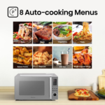 ⁦ميكروويف مع شواية Hisense سعة 45 لتر – لون فضي Premium مع تحكم رقمي⁩ - الصورة ⁦5⁩