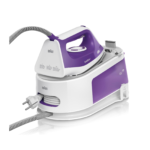 مكواية مع قاعدة براون Braun -  استطاعة 2200 واط - ضغط 6 بار - أرضية سوبر سيراميك ضغط بخار 360 غ/دقيقة امكانية  توفير الطاقة 50 %  | IS1014VI