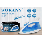 ⁦مكواة بخارية سوكاني Sokany - لون أزرق-استطاعة 1400 واط | SK-2073⁩ - الصورة ⁦2⁩