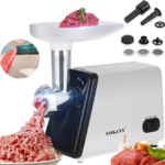 فرامة لحمة سوكاني Sokany - مزودة بثلاث قياسات لمصافي الفرم و رأسية لتحضير الكبة والسجق- استطاعة 2500 واط | SK-312