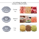 ⁦فرامة لحمة سوكاني Sokany - مزودة بثلاث قياسات لمصافي الفرم و رأسية لتحضير الكبة والسجق- استطاعة 2500 واط | SK-088⁩ - الصورة ⁦6⁩