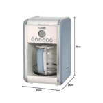 ⁦ماكينة قهوة أمريكية Ariete Vintage 1342 – سعة 12 فنجان – قدرة 960 واط⁩ - الصورة ⁦2⁩