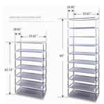 ⁦خزانة أحذية قماشية مقاومة للغبار بسعة 30 زوج – Valuebox Shoe Storage Organizer 30 Pair⁩ - الصورة ⁦2⁩