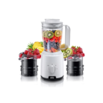 خلاط كهربائي Braun PowerBlend 1 سعة 1.25 لتر – 600 واط – تقنية TriAction + مطحنة بهارات مزدوجة