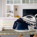 ⁦مكواة بخار شودير Ariete Steam Power Easy 5571 مع قاعدة – 2400 واط – لوح سيراميك⁩ - الصورة ⁦4⁩