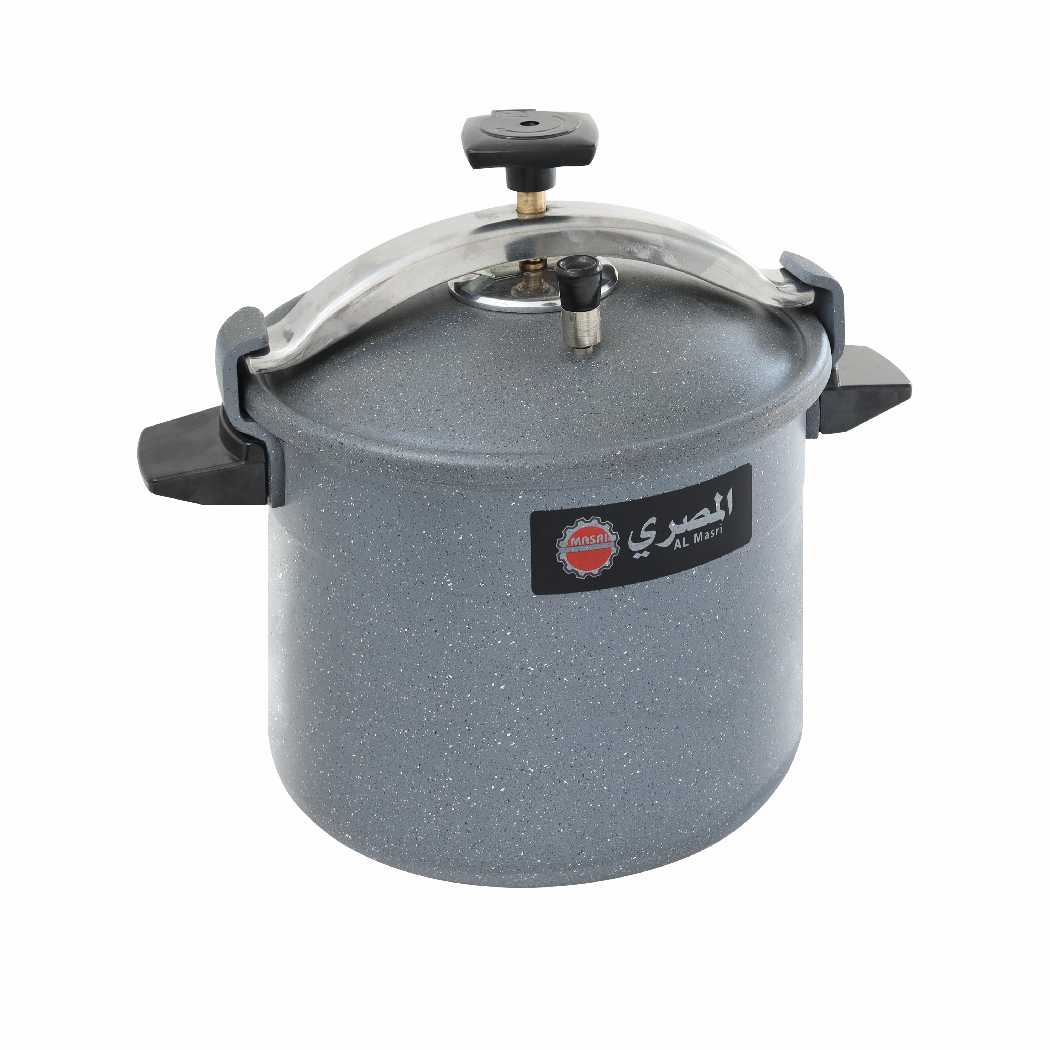 17-Bot-Gray-Medium طنجرة ضغط غرانيت 12 لتر 12G – Al Masri | قدر ضغط عملي سريع وآمن للطهي اليومي - الصورة 1