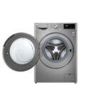 ⁦غسالة LG أمامية 10.5 كغ – AI DD™ – بخار Steam™ – Wi-Fi ThinQ™ – محرك Direct Drive – لون فضي⁩ - الصورة ⁦3⁩