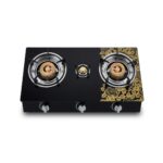 غاز سوبر جنرال 3 رؤوس بلور أسود SG-1625G | تصميم أنيق – عملي