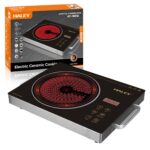 طباخ كهرباء سيراميك HALEY 3500 واط – سطح زجاج، تحكم لمس، محمولة وسريعة التسخين