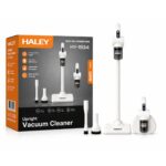 مكنسة كهربائية HALEY HY-1934 2 في 1 – قوة 120 واط – فلتر HEPA – حاوية 288 مل – تنظيف الأرضيات والكنب وإزالة شعر الحيوانات