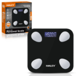 ميزان HALEY HY-5008 الرقمي الذكي – حتى 180 كغ بشاشة LED وتصميم زجاجي أنيق