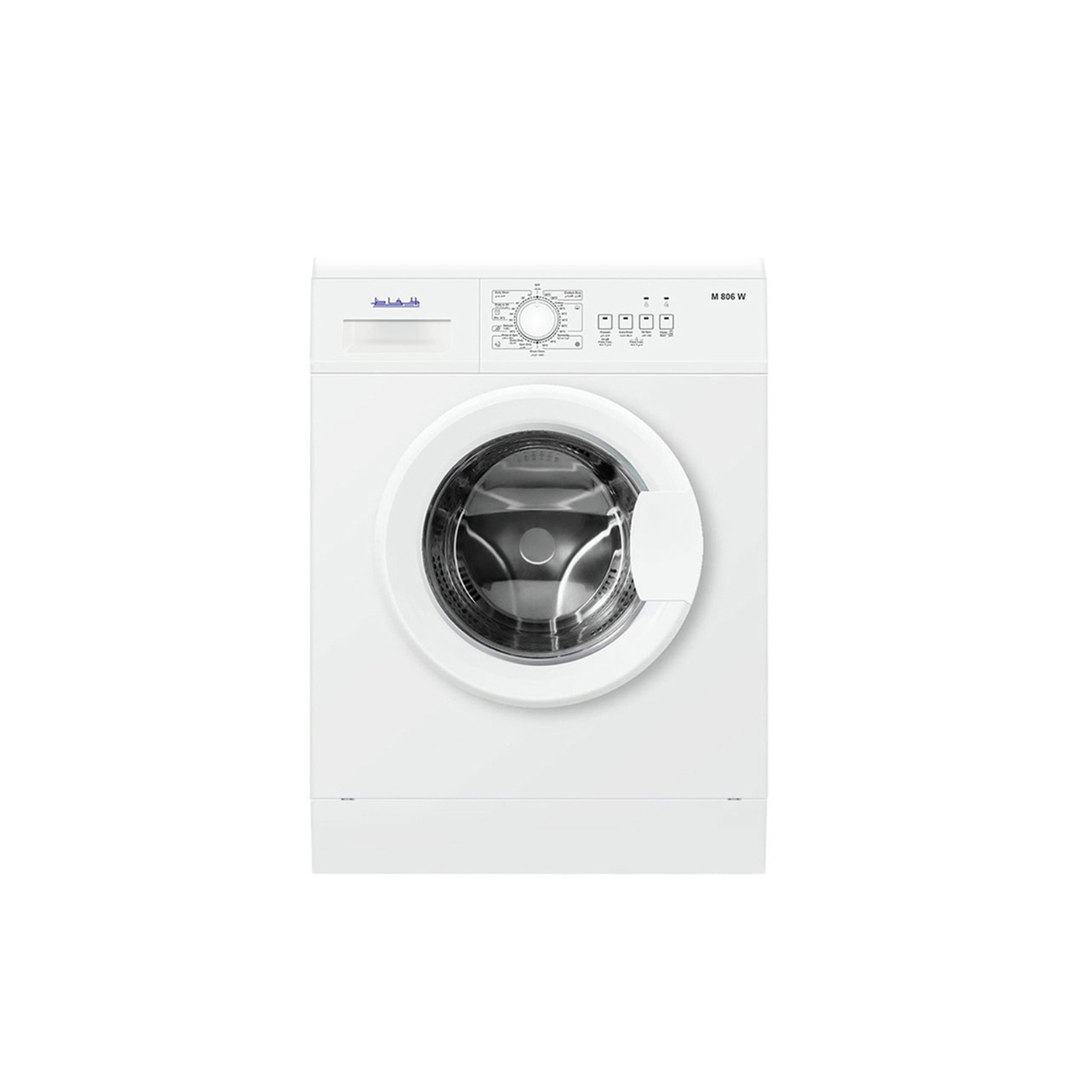 Untitled design (31) M806W غسالة أوتوماتيك الحافظ 6 كغ – 10 برامج – 800 دورة/دقيقة – قفل أطفال – توفير طاقة وماء – لون أبيض - الصورة 1