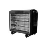 ⁦QT4018 مدفأة كهرباء مع توربين – 4000 واط – 3 شمعات كوارتز – نظام أمان – دواليب – تدفئة سريعة⁩ - الصورة ⁦2⁩