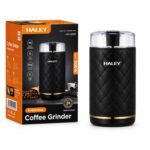 مطحنة قهوة HALEY HY-2112 – قوة 500 واط – سعة 50 غرام – شفرات مزدوجة – طحن سريع خلال 10 ثواني – نظام أمان
