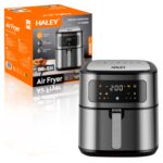 قلاية هوائية HALEY 13.5 لتر – شاشة رقمية – ستانلس ستيل – طبخ بدون زيت – Air Fryer عائلية كبيرة جدًا
