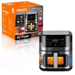 قلاية هوائية HALEY 15 لتر – شاشة لمس – ستانلس ستيل – Air Fryer عائلية كبيرة – طبخ صحي بدون زيت