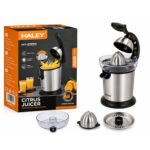 عصارة حمضيات كهربائية HALEY 800 واط – ستانلس ستيل – عصر سريع أوتوماتيكي – برتقال وليمون