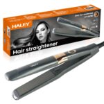 مكواة شعر HALEY احترافية بشاشة رقمية – 2 في 1 تمليس وتمويج – تحكم بدرجة الحرارة حتى 230° – تسخين سريع