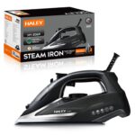 مكواة بخار HALEY HY-2069 – قوة 2500 واط – قاعدة سيراميك – بخار مستمر وعمودي – سعة 350 مل – تنظيف ذاتي