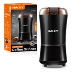 مطحنة قهوة HALEY HY-2101 – قوة 160 واط – سعة 50 غرام – شفرات ستانلس ستيل – حماية من الحرارة – لون أسود