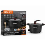 طنجرة ضغط كهربائية متعددة الاستخدام HALEY موديل HY-506 – سعة 8 لتر – قوة 1500 واط – طلاء غير لاصق – تحكم بالحرارة